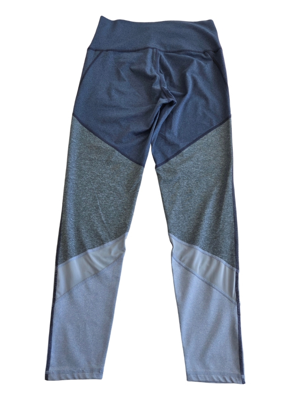 2 Aerie Leggings Womens Gray Peach ,Blue Workout Pants Skinny Stretch Mesh Large - Picture 7 of 11